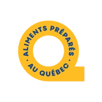 Logo Aliments préparés au Québec – Certification indiquant que nos produits sont préparés localement au Québec. / Prepared in Quebec logo – Certification ensuring our products are locally crafted in Quebec.